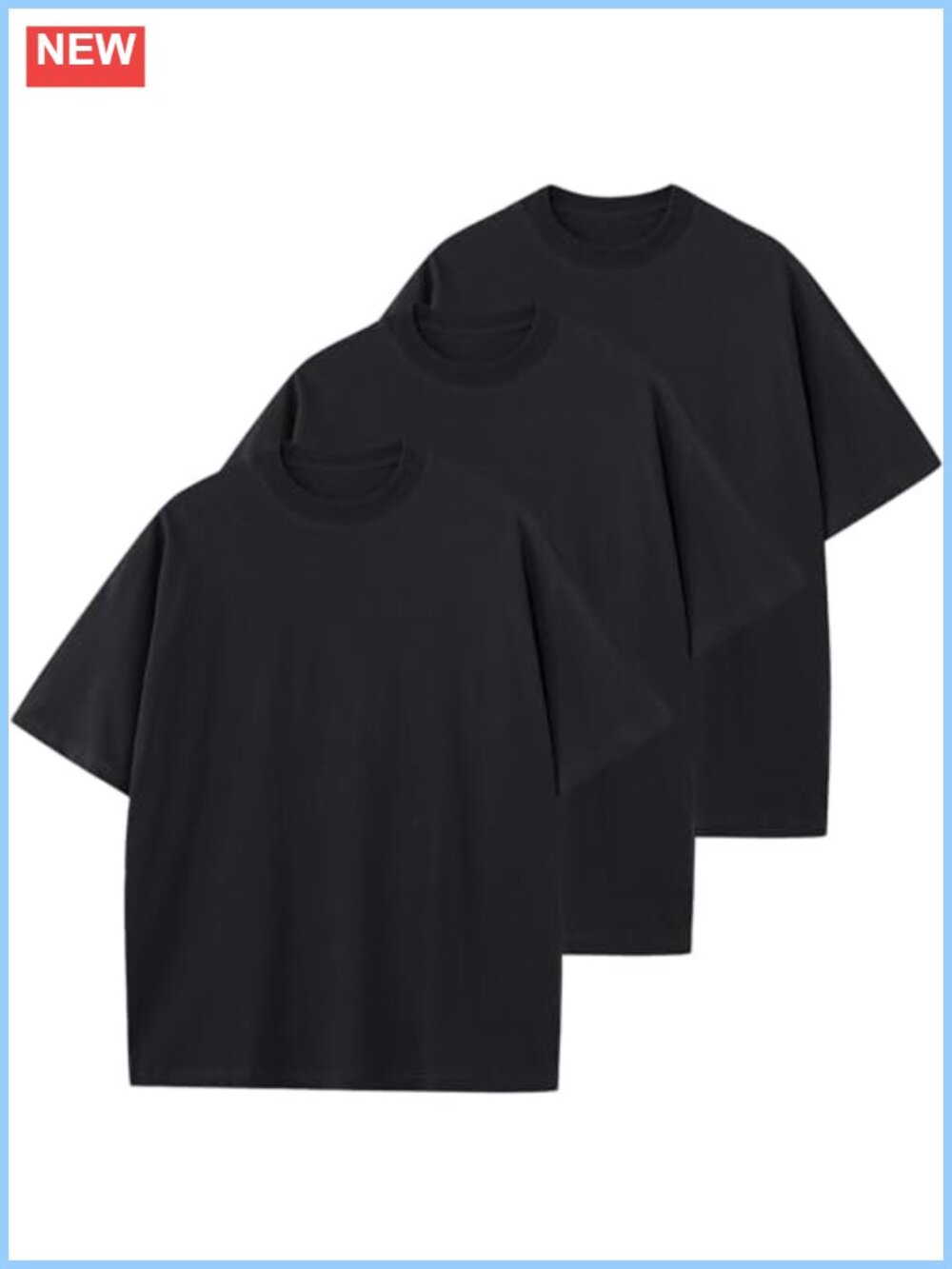Oversized Unisex Cotton T-Shirt Short Sleeve Crew Neck Loose Fit Top